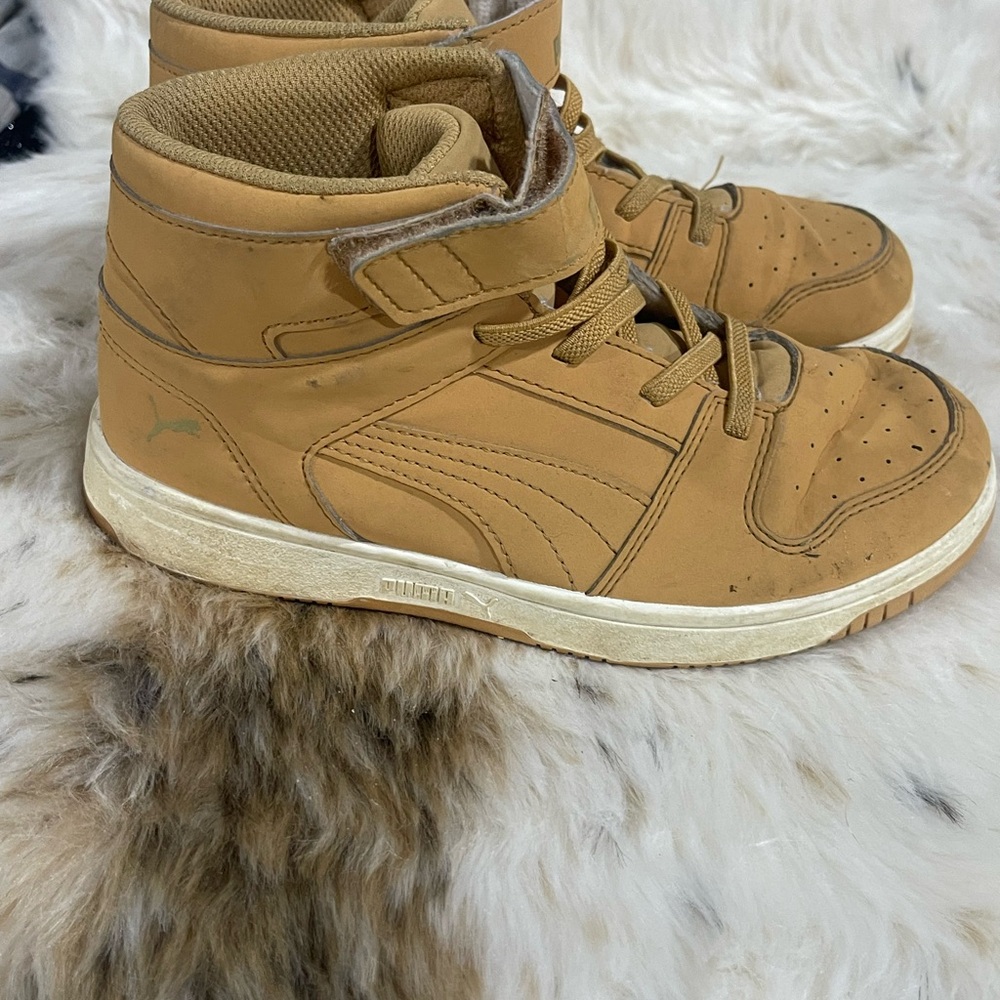 Puma Tan High-Top Sneakers
